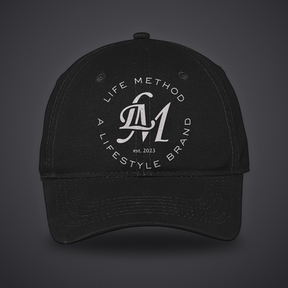 Life Method Canvas Hat in Black, front