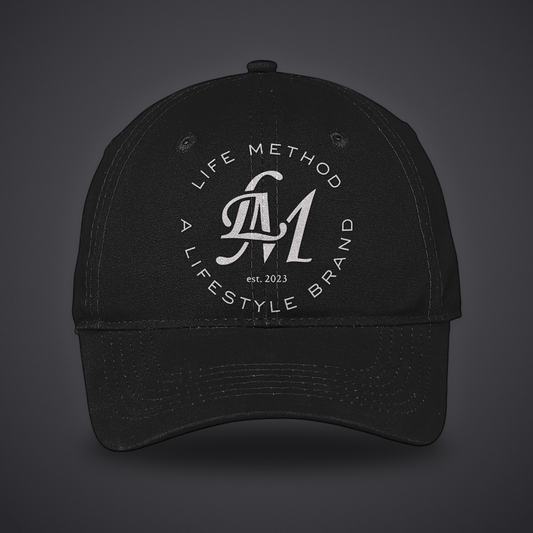 Life Method Canvas Hat in Black, front