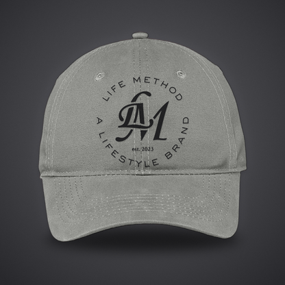Life Method Canvas Hat in Grey, front