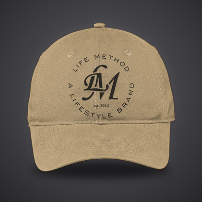 Life Method Canvas Hat in Khaki, front
