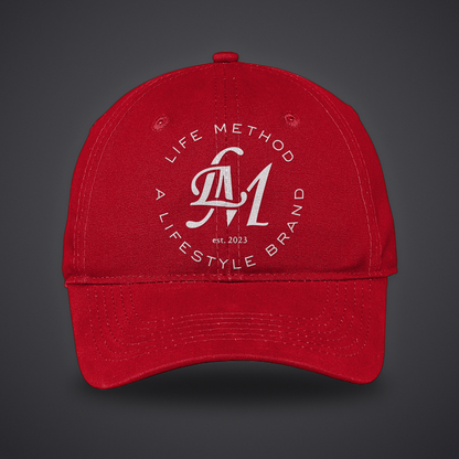 Life Method Canvas Hat in Red, front