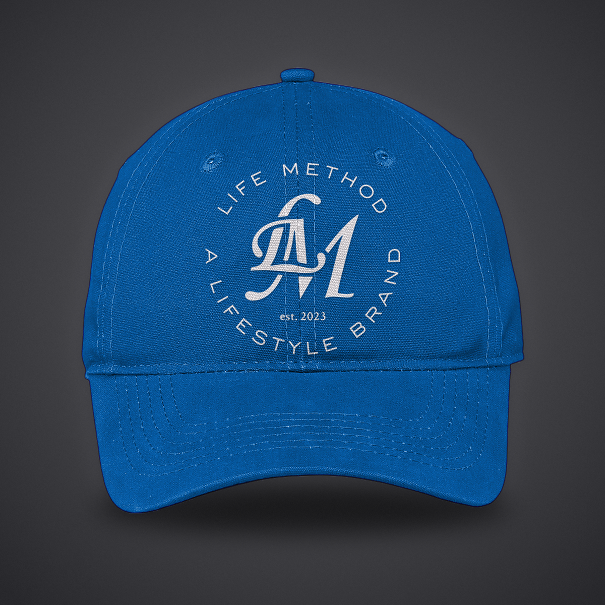 Life Method Canvas Hat in Royal, front