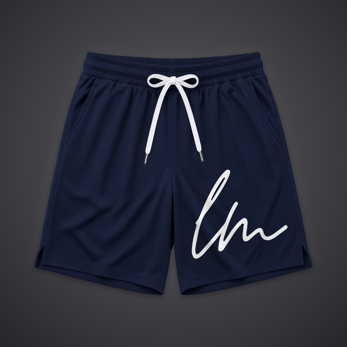 LM Shorts in Navy, front