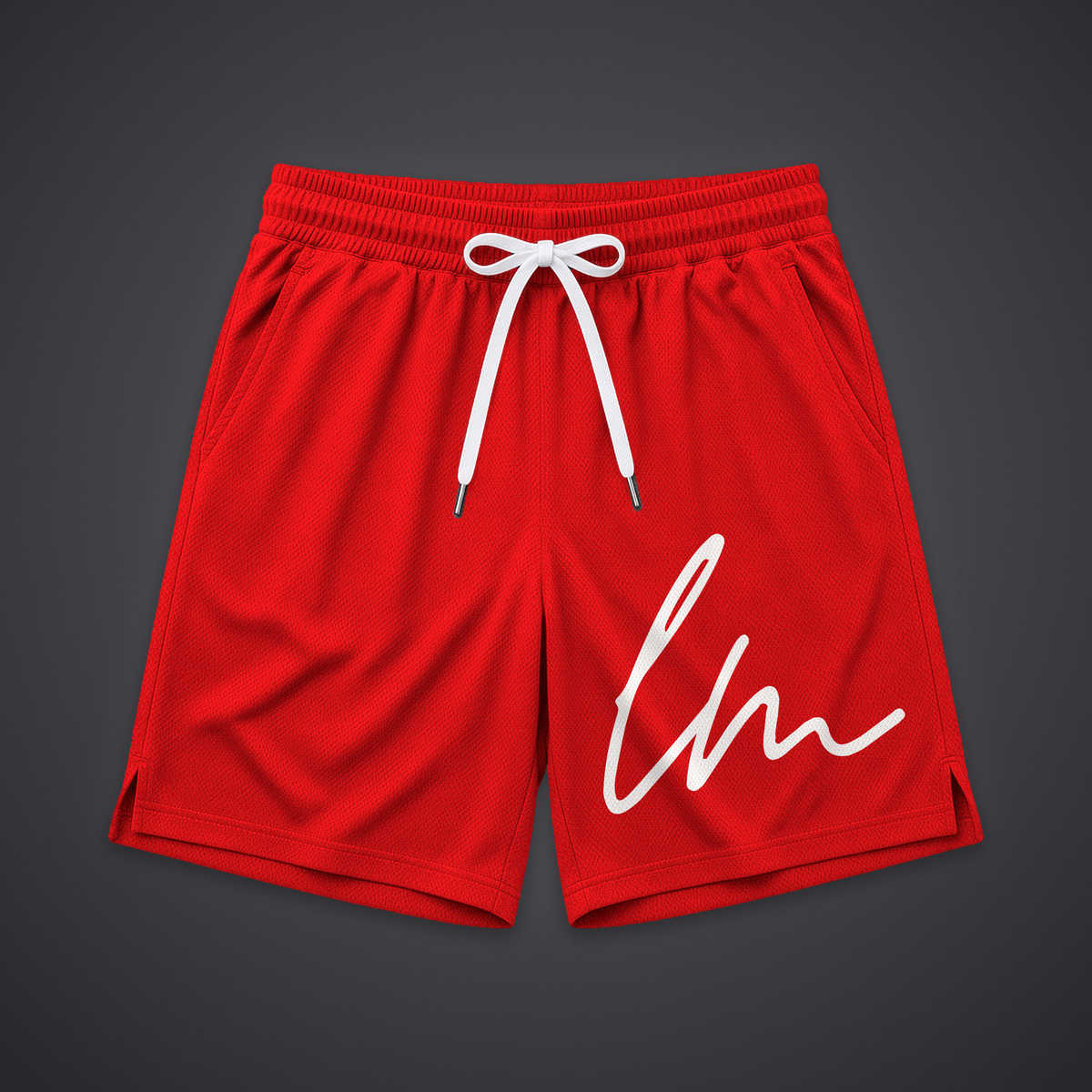 LM Shorts in Red, front