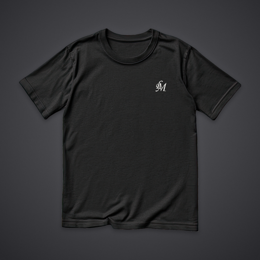 LM Tee in Black, front